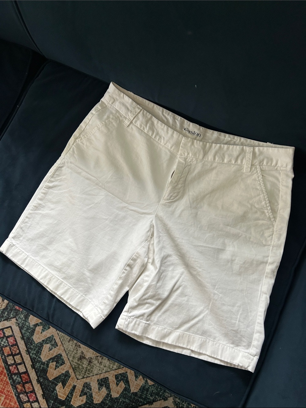 Caslon White Cotton-Blend Shorts